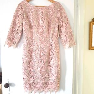 NWT Powder Pink Lace Dress by Eliza J. Pink
